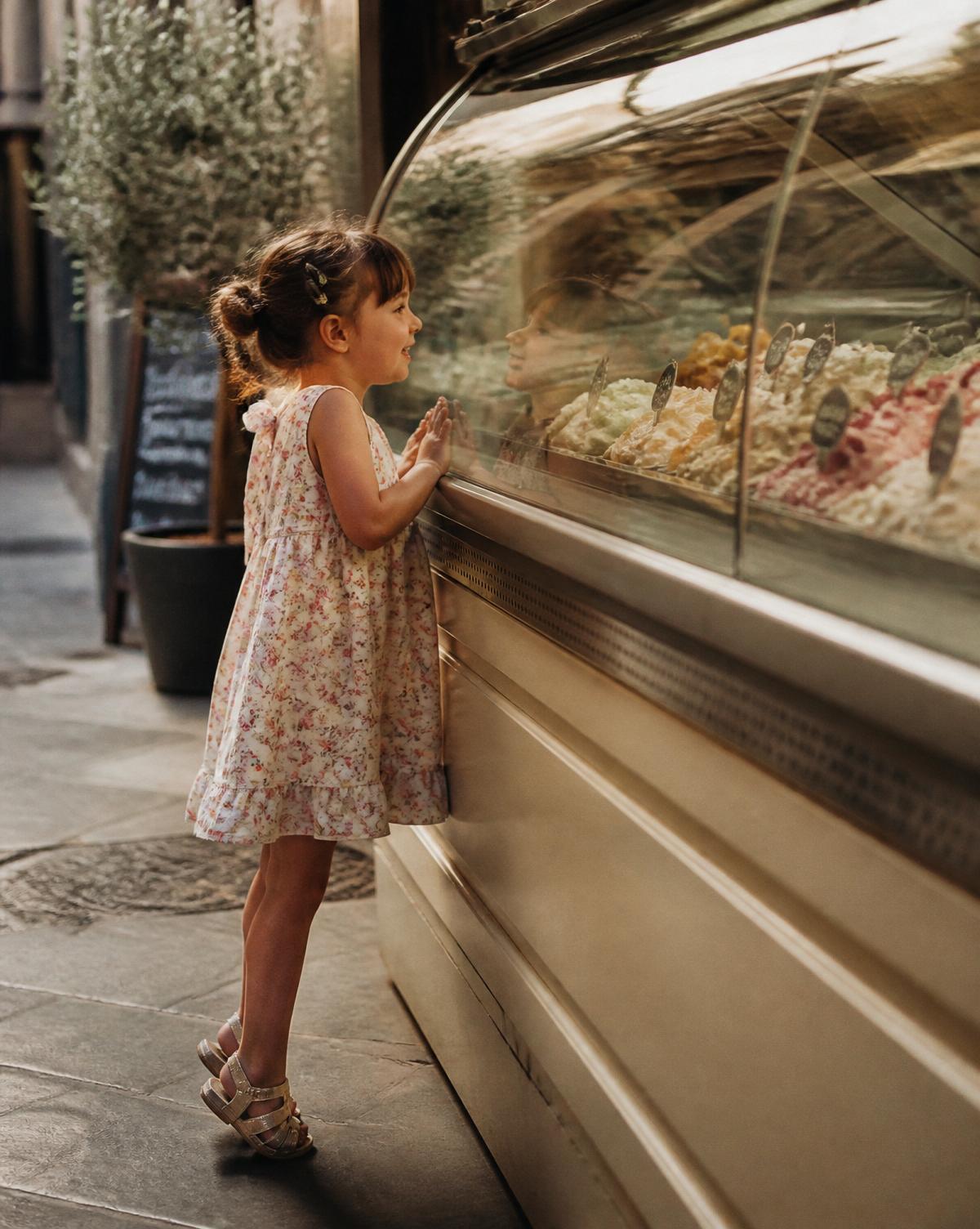 Criança com gelato