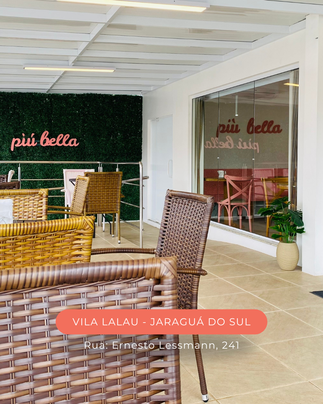 Varanda da unidade Più Bella Gelato — Vila Lalau, Jaraguá do Sul